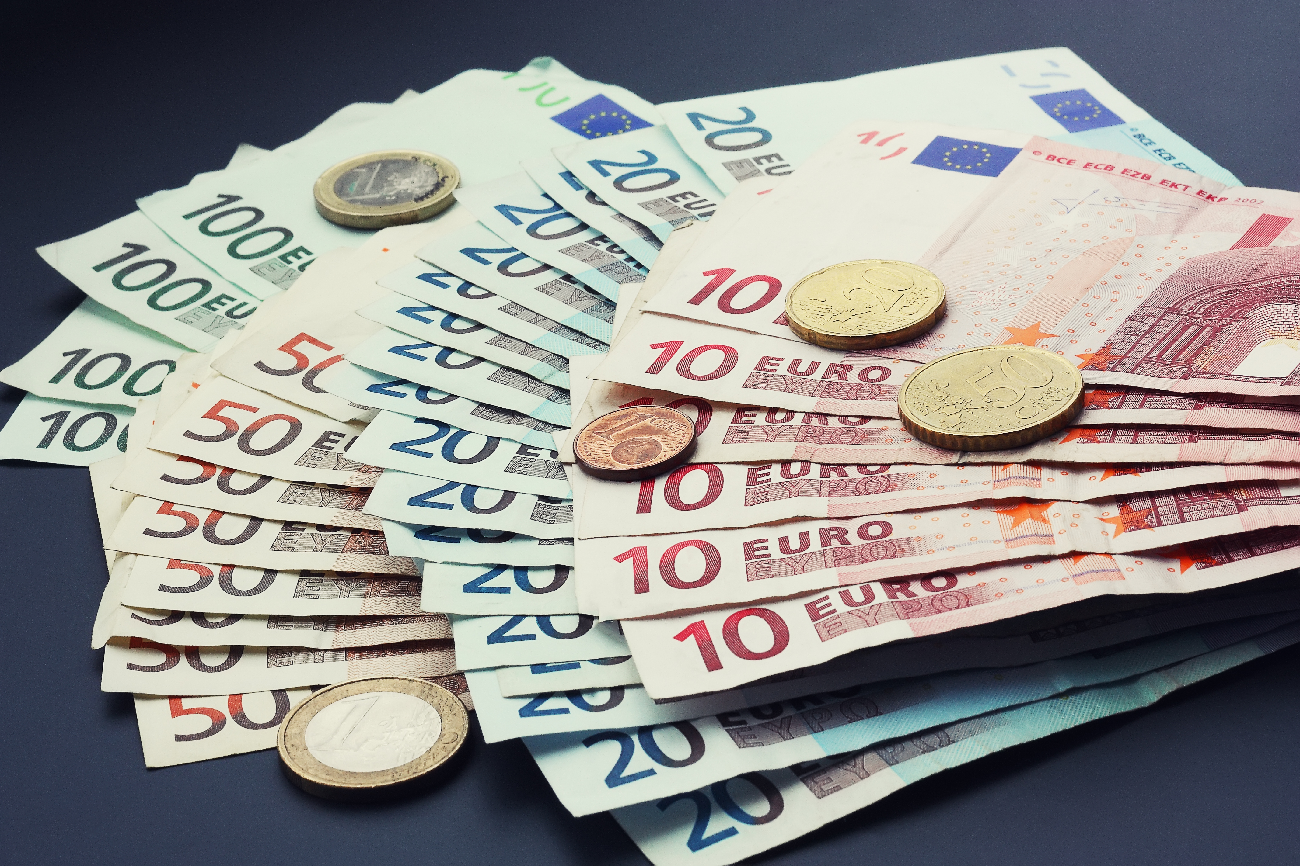 stack of euros